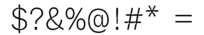 ABCWhyteSemi MonoInktrap Extralight Font OTHER CHARS