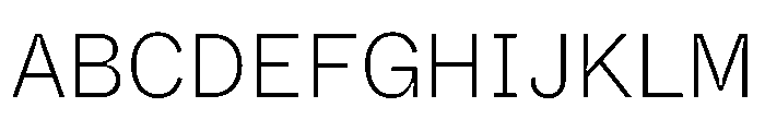 ABCWhyteSemi MonoInktrap Extralight Font UPPERCASE