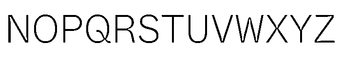 ABCWhyteSemi MonoInktrap Extralight Font UPPERCASE
