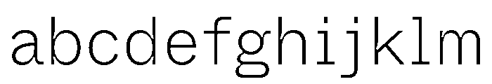 ABCWhyteSemi MonoInktrap Extralight FONT