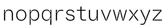 ABCWhyteSemi MonoInktrap Extralight Font LOWERCASE