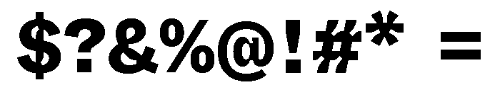 ABCWhyteSemi MonoInktrap Heavy Font OTHER CHARS