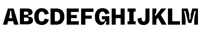 ABCWhyteSemi MonoInktrap Heavy Font UPPERCASE