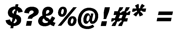 ABCWhyteSemi MonoInktrap HeavyItalic Font OTHER CHARS