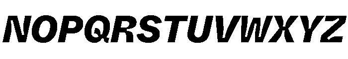 ABCWhyteSemi MonoInktrap HeavyItalic Font UPPERCASE
