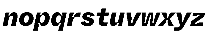 ABCWhyteSemi MonoInktrap HeavyItalic Font LOWERCASE