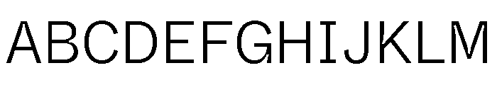 ABCWhyteSemi MonoInktrap Light Font UPPERCASE