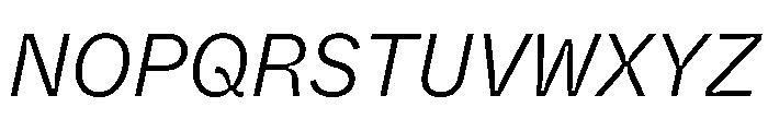 ABCWhyteSemi MonoInktrap LightItalic Font UPPERCASE