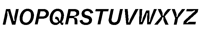 ABCWhyteSemi MonoInktrap MediumItalic Font UPPERCASE