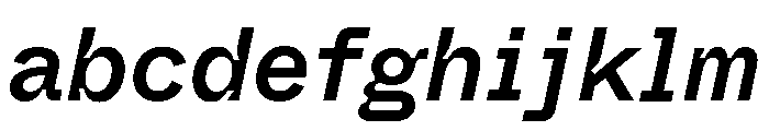 ABCWhyteSemi MonoInktrap MediumItalic FONT
