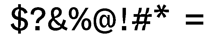 ABCWhyteSemi MonoInktrap Regular Font OTHER CHARS