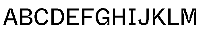 ABCWhyteSemi MonoInktrap Regular Font UPPERCASE