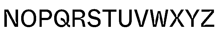 ABCWhyteSemi MonoInktrap Regular Font UPPERCASE