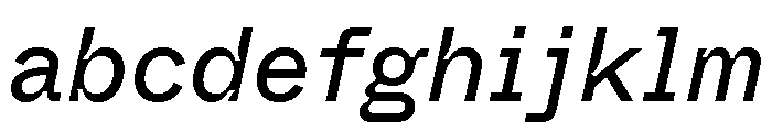 ABCWhyteSemi MonoInktrap RegularItalic FONT