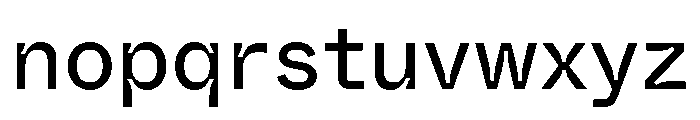 ABCWhyteSemi MonoInktrap Regular Font LOWERCASE