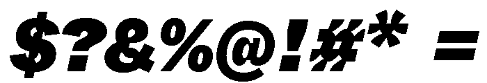 ABCWhyteSemi MonoInktrap SuperItalic Font OTHER CHARS