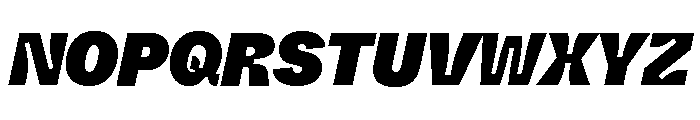 ABCWhyteSemi MonoInktrap SuperItalic Font UPPERCASE
