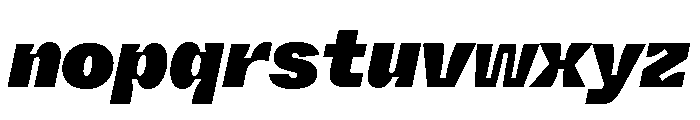ABCWhyteSemi MonoInktrap SuperItalic Font LOWERCASE