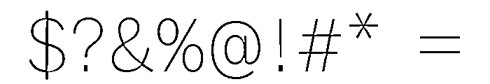 ABCWhyteSemi MonoInktrap Thin Font OTHER CHARS