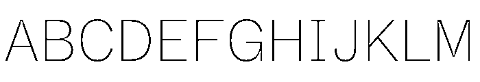 ABCWhyteSemi MonoInktrap Thin Font UPPERCASE