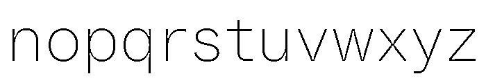 ABCWhyteSemi MonoInktrap Thin Font LOWERCASE