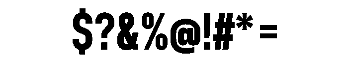 Abridge Bold Font OTHER CHARS