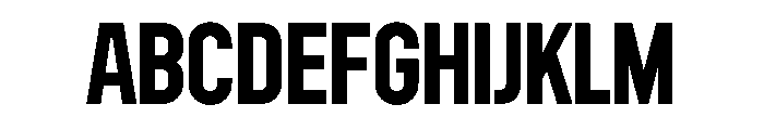 Abridge Bold Font UPPERCASE