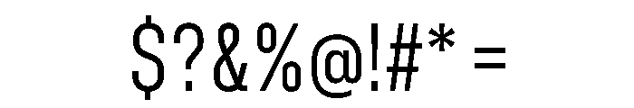 Abridge Light Font OTHER CHARS