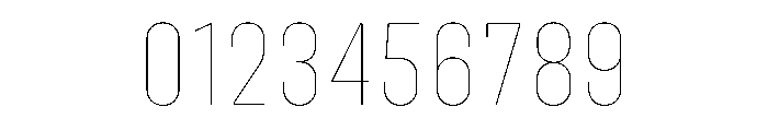 Abridge Thin Font OTHER CHARS