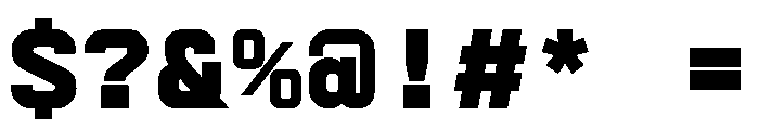 AbysMono Black Font OTHER CHARS