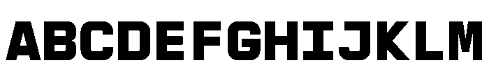 AbysMono Black Font UPPERCASE