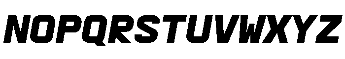 AbysMono BlackItalic Instance Font UPPERCASE
