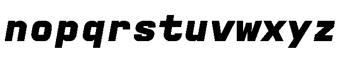 AbysMono BlackItalic Instance Font LOWERCASE