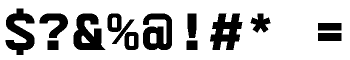 AbysMono Bold Font OTHER CHARS