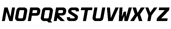 AbysMono BoldItalic Instance Font UPPERCASE