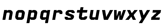 AbysMono BoldItalic Instance Font LOWERCASE