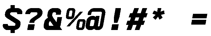 AbysMono BoldItalic Font OTHER CHARS