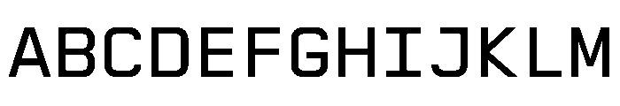 AbysMono Book Instance Font UPPERCASE