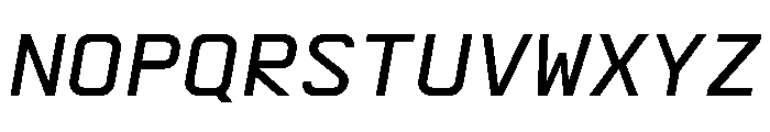 AbysMono BookItalic Instance Font UPPERCASE
