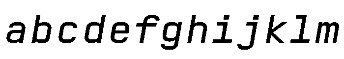 AbysMono BookItalic Instance FONT