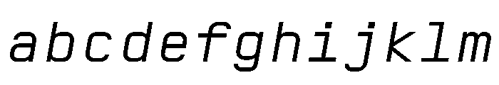 AbysMono Italic Instance FONT