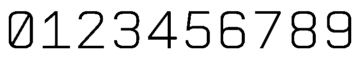AbysMono Light Font OTHER CHARS