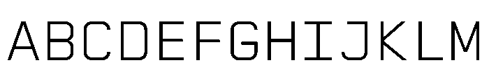 AbysMono Light Font UPPERCASE