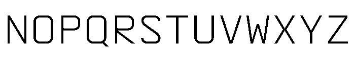 AbysMono Light Font UPPERCASE