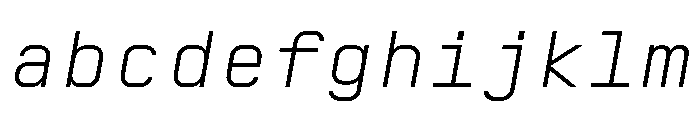 AbysMono LightItalic FONT