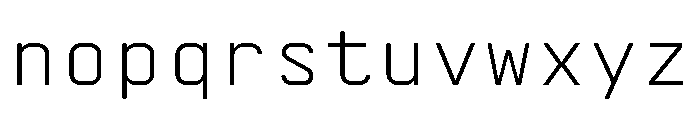 AbysMono Light Font LOWERCASE