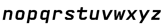 AbysMono MediumItalic Instance Font LOWERCASE