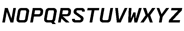 AbysMono MediumItalic Font UPPERCASE