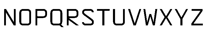 AbysMono Regular Instance Font UPPERCASE