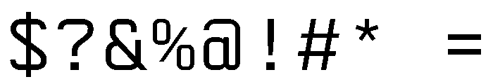 AbysMono Regular Font OTHER CHARS